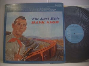 ● 輸入USA盤 LP HANK SNOW / THE LAST RIDE ハンク・スノウ カントリー 1963年 RCA CAMDEN CAS-782(e) ◇r60315