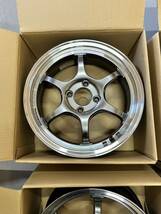 ADVAN Racing RG-D2 アルミホイール 15X5.5J+45 PCD 100 マシニング & レーシングハイパーブラック_画像2