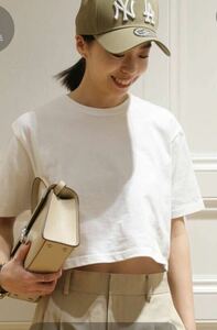 **2023SS** MUSE de Deuxieme classe** cropped Tシャツ** ホワイト**IENA**