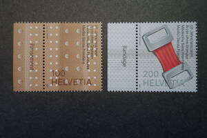外国切手：スイス切手 「国境なき医師団50年」2種完 未使用