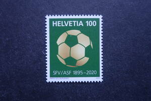 外国切手：スイス切手 「スイスサッカー協会125年」 1種完 未使用