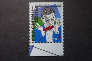 外国切手：ドイツ切手 「ハーモニカ」1種完 未使用