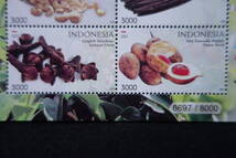 外国切手： インドネシア切手「プランテーション製品」 6種ｍ/ｓ 未使用_画像3