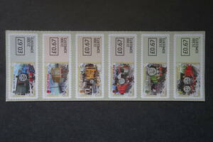  foreign stamp :( England ....) Man island stamp [ Thomas the Tank Engine ] 6 kind ream . unused 