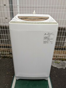 東芝/TOSHIBA 全自動洗濯機 AW-7G5(W) 7kg 2017年製 動作品 直接引き取り限定(大阪市)