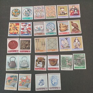 切手 第１次伝統的工芸品シリーズ まとめ 28種完の画像1
