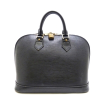 A24-463　Louis Vuitton ルイヴィトン　M52142　アルマ　エピ　ノワール　ブラック　黒　ハンドバッグ　カデナつき※鍵欠品_画像1