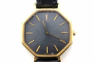 YSL　イヴサンローラン　時計　2200-223241Y　　オクタゴン　クォーツ/電池　YVES SAINT LAURENT 　ブラック文字盤