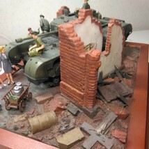 タミヤ1/35チャーチル戦車ジオラマ完成品_画像6