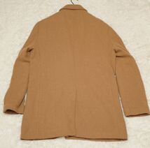 極美品★ゆったり大きいサイズ★タカキュー チェスターコート キャメル 3L 2XL XXL TAKA-Q ロング丈 ヘリンボーン 総裏地 新生活 ビジネス_画像6