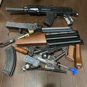 東京マルイ 電動ガン MARUI AK47 ジャンク品まとめ　ミリタリーサバゲー パーツ 