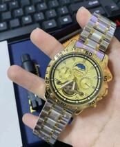 特価 新品 未使用 機械式 自動巻き 腕時計 クオーツ メンズ アナログ ステンレス ビジネス 防水 耐衝撃 発光 c2423_画像3