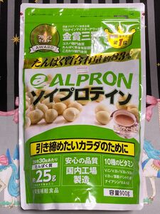 アルプロン　ソイプロテイン　ミルクティー風味　900g 賞味期限2024年8月　プロテインパウダー　置き換えダイエット