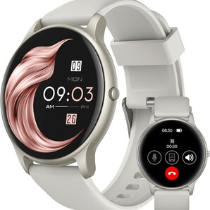  スマートウォッチ 通話機能付き 丸型 iPhone対応 アンドロイド対応 ウォッチsmart watch 1.32インチ大画面 33ｍｍ 360*360ピクセル 