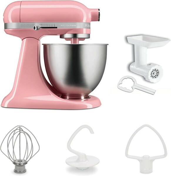 キッチンエイド(Kitchen Aid) KitchenAid 3.5QTスタンドミキサー+フードグラインダー特別セット ピンク