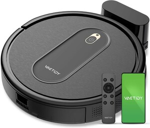  robot vacuum cleaner 3000Pa powerful absorption Vactidy Nimble T6 super thin type . cleaning robot 120 minute interval continuation operation automatic charge quiet sound robot cleaner falling prevention 