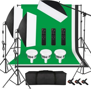  soft box [ 2023 recent model photographing lighting kit ] photographing for light 85W 2800K-5700K two color temperature LED light * 3 + 50x70cm soft box 