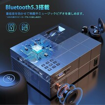 最新家庭用・ビジネス両用＆100スクリーン付き＆昼間も見れる】プロジェクター 小型 5GWiFi瞬時接続 22000LM高輝度 4K対応 _画像4