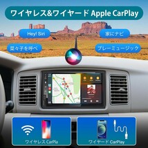 IYING 7インチディスプレイ オーディオ 2din カーナビ ワイヤレス アップル カープレイ&アンドロイドオート対応 無線/有線CarPlay/Android_画像2