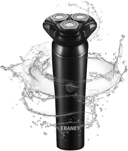 メンズ 電気シェーバー 電動シェーバー 乾湿両用 ひげそり 極薄メッシュ刃3ヘッド 回転式 深剃り 髭剃り 低騒音