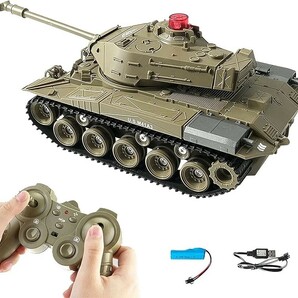 RC 戦車 タンク 軍用車両チ ャリオット ラジコンカー 2.4Ghz無線操作 シミュレーション戦車モデル 子供用おもちゃ 軍事趣味 