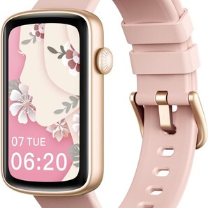 スマートウォッチ レディース リストバンド 型 腕時計 iPhone/Android対応 1.47インチ大画面 フルタッチ Smart Watch 着信通知