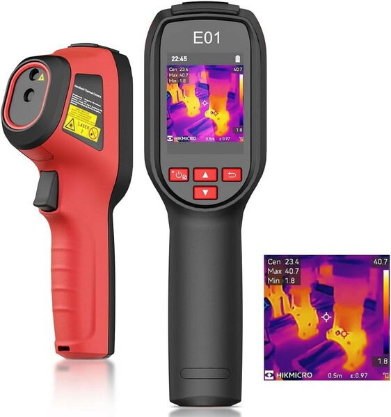  E01 サーモグラフィー SuperIR 解像度 240x240、25Hz リフレッシュレート、携帯型赤外線サーモカメラ、電池寿命 8H、-15°C~400°C範囲