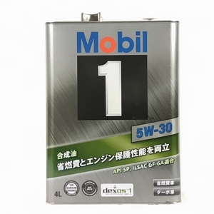 #530-④　 Mobil 1（ モービル1） 5W-30 ILSAC GF-6A　4L缶1個　合計4L 