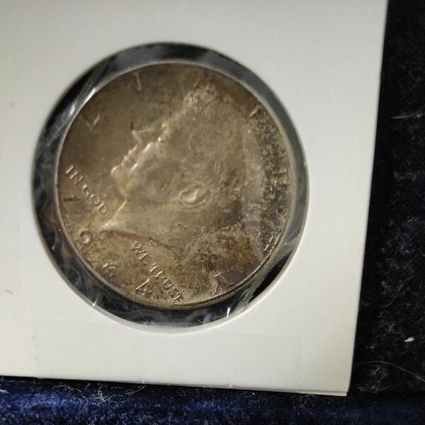 アメリカ50セントケネディ大統領銀貨２枚組