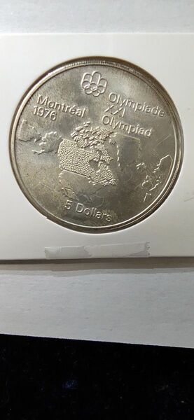モントリオールオリンピック記念5ドル銀貨