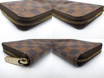 【難あり】LOUISVUITTON ルイヴィトン M60015 ダミエ ジッピーウォレット 長財布 ラウンドファスナー ジャンク扱い 現状品_画像5