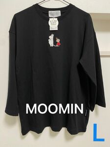 新品タグ付き　レディース　MOOMIN ムーミン　７部袖　長袖Tシャツ　Lサイズ