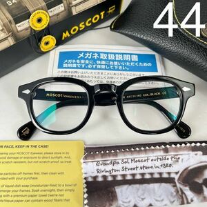 MOSCOT モスコット LEMTOSH レムトッシュ ブラック　黒 44□24-140 伊達メガネ　黒縁