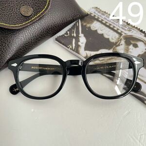 MOSCOTmo Scott LEMTOSH Lem toshu black black 49*24-145 no lenses fashionable eyeglasses black .