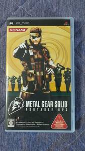 PSPソフト MGS メタルギア METAL GEAR SOLID PORTABLE OPS 中古品