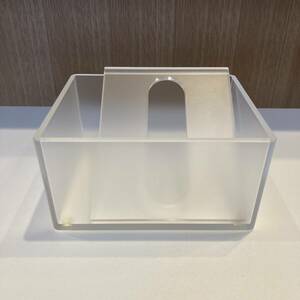 無印良品 アクリル 卓上用ティシューボックス USED MUJI TISSUE CASE 旧タイプ