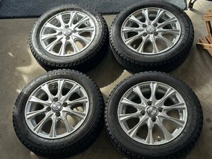 □ STAYER アルミホイール 14インチ 4-100 4.5J OFF44 スタッドレス TOYO OBSERVE GIZ2 155/65R14 22年製 7分山 4本セット 札幌 T-1306 ★