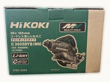 ■ 新品 未使用 HiKOKI ハイコーキ C3605DYB(NN) コードレス集じん丸のこ 125mm ダストボックスタイプ ★ ３_画像3