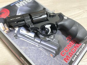 ■コクサイ S&W M19 357 コンバットマグナム リボルバー ガスガン ＡＳＧＫ刻印　箱/説 有 ジャンク 現状販売★