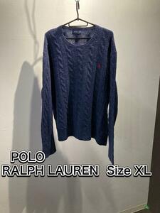 POLO RALPH LAUREN ケーブルニット　ニット　セーター　XL