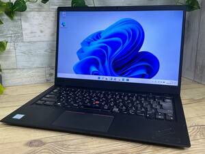 【良品♪】Lenovo ThinkPad X1 Carbon [8世代 Core i5(8250U) 1.6GHz/RAM:8GB/SSD:256GB/14インチ]Windowsd 11 動作品