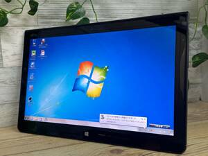 【動作OK】富士通 ARROWS Tab Q704/H [Core i5 4300U 1.9GHz/RAM:4GB/SSD:128GB/13インチ]Windows 7 タブレットPC動作品 