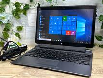 【動作品】富士通 ARROWS Tab Q736/P [Core i5 6300U 2.4GHz/RAM:4GB/SSD:128GB/13.3インチ]Windows 10 NKB-20キーボード付き 動作品_画像1