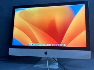 【良品♪】I MAC 2017 Retina 5K 27インチ[Core i7 7700K 4.2GHz/RAM:16G/SSD512GB]Ventura 動作品