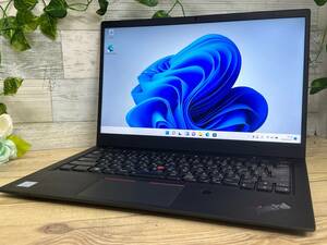 【良品♪】Lenovo ThinkPad X1 Carbon [8世代 Core i5(8250U) 1.6GHz/RAM:8GB/SSD:128GB/14インチ]Windowsd 11 動作品