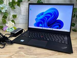 【美品♪】Lenovo ThinkPad X1 Carbon [8世代 Core i5(8250U) 1.6GHz/RAM:8GB/SSD:256GB/14インチ]Windowsd 11 動作品