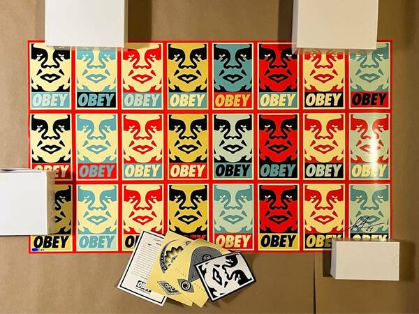 Shepard Fairey OBEY アイコン ステッカー スクリーンプリント Invader Banksy Kaws dface Kyne Martin Whatson LY Futura 山口歴 花井祐介