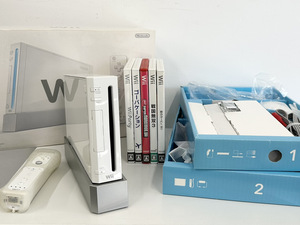 100円～◎Nintendo 任天堂 ニンテンドー Wii 一式 本体 RVL-001 wiiリモコン ヌンチャク wiiソフト5点セット WiiParty 星のカービィ etc