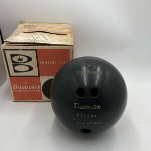 【中古品】★Brurswick/ブラウンズウィック★ボーリングボール　ブラックビューティー　UniBowl 14-5　箱あり