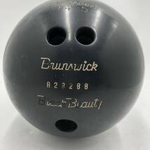 【中古品】★Brurswick/ブラウンズウィック★ボーリングボール　ブラックビューティー　UniBowl 14-5　箱あり_画像2